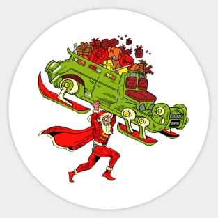 Super Santa Sticker